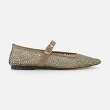 Mesh Crystal Ballet Mary Jane Flat