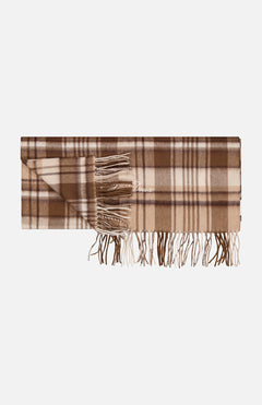 LES DEUXCheck Wool Fringe ScarfA.K. Rikk's
