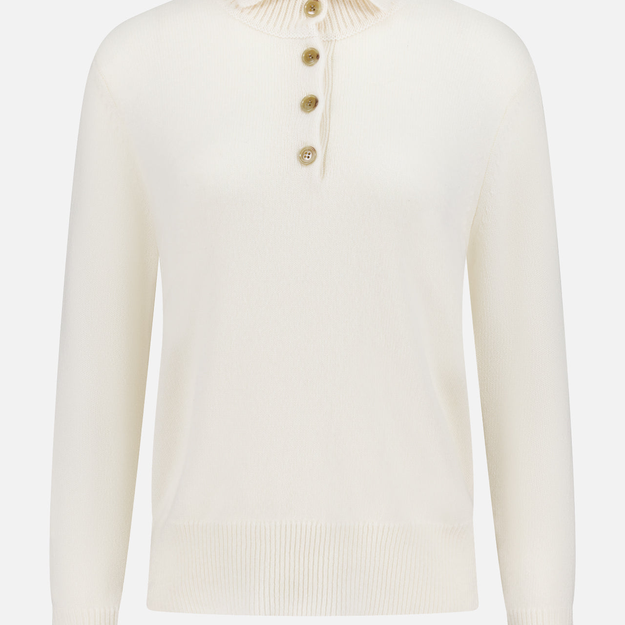 Maisie Button Collar Cashmere Sweater (14695136166251)