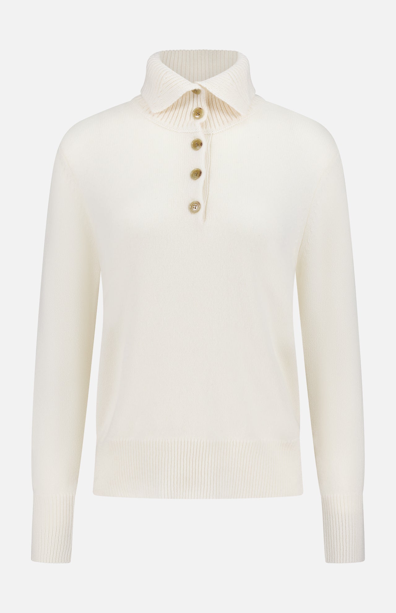 Maisie Button Collar Cashmere Sweater (14695136166251)