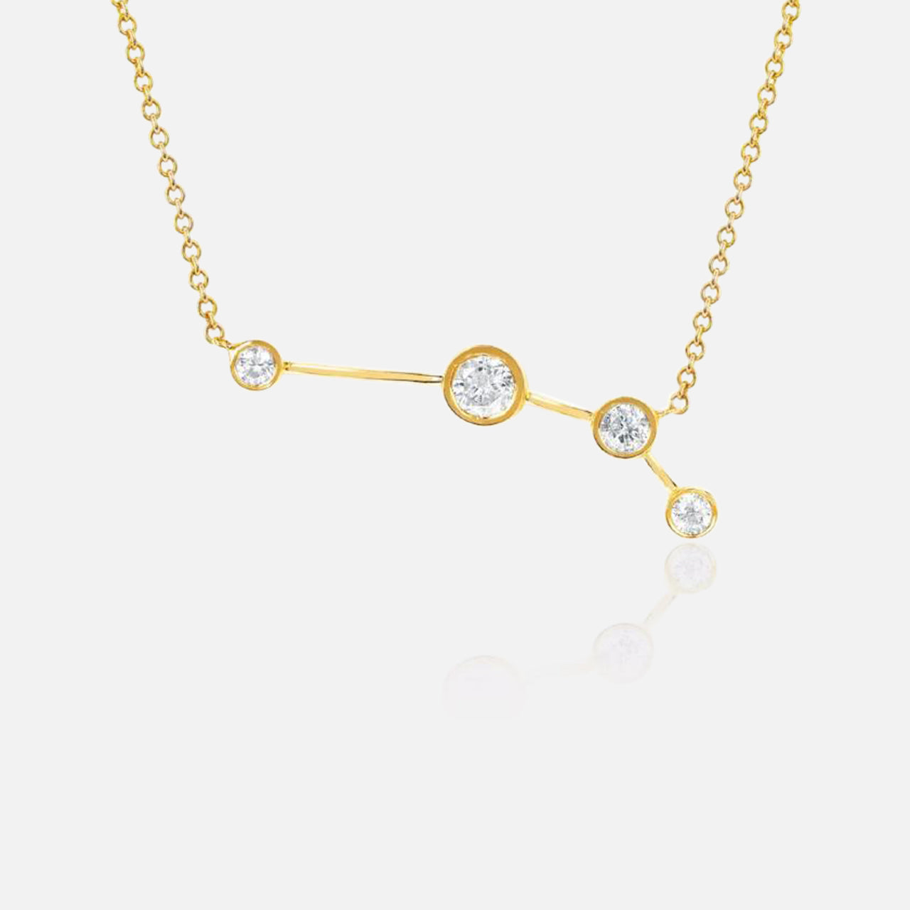 Aries Diamond Constellation Necklace (7093068791923)