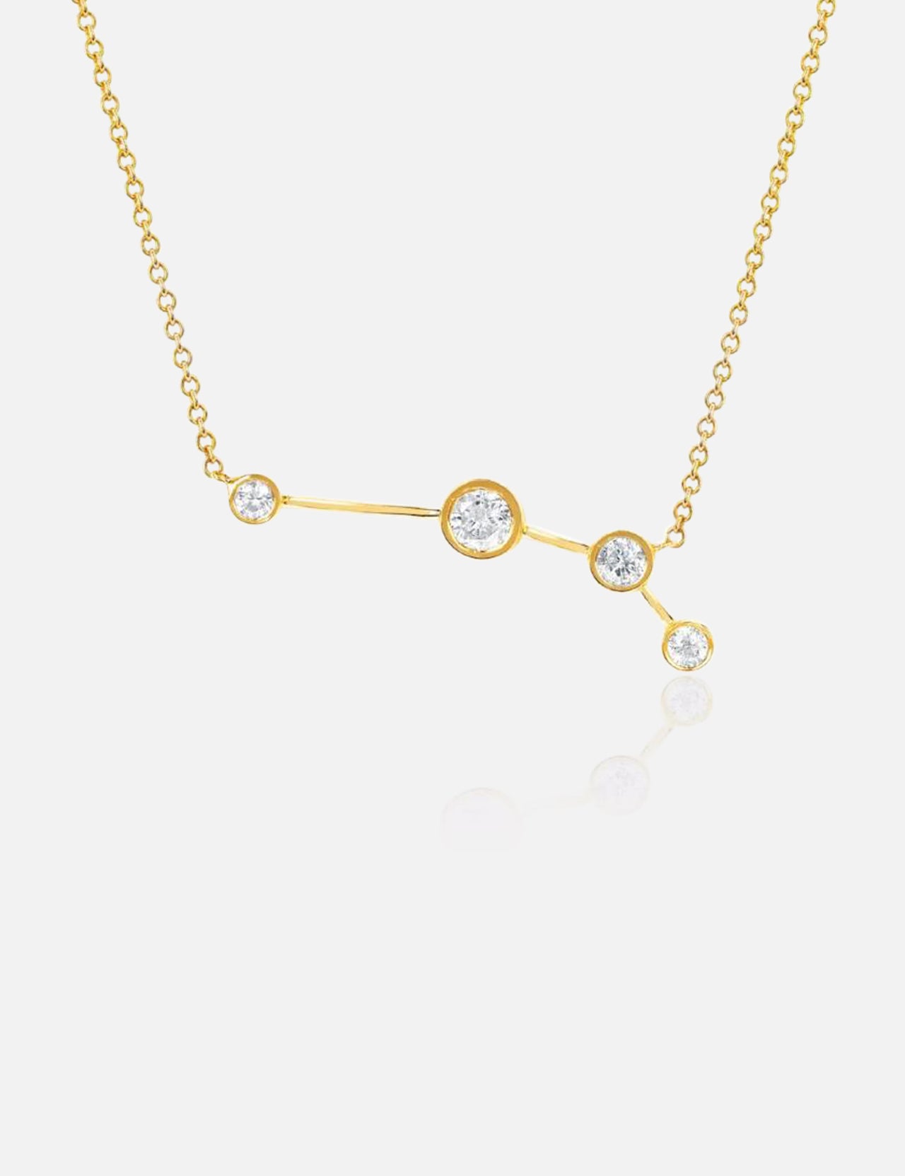 Aries Diamond Constellation Necklace (7093068791923)