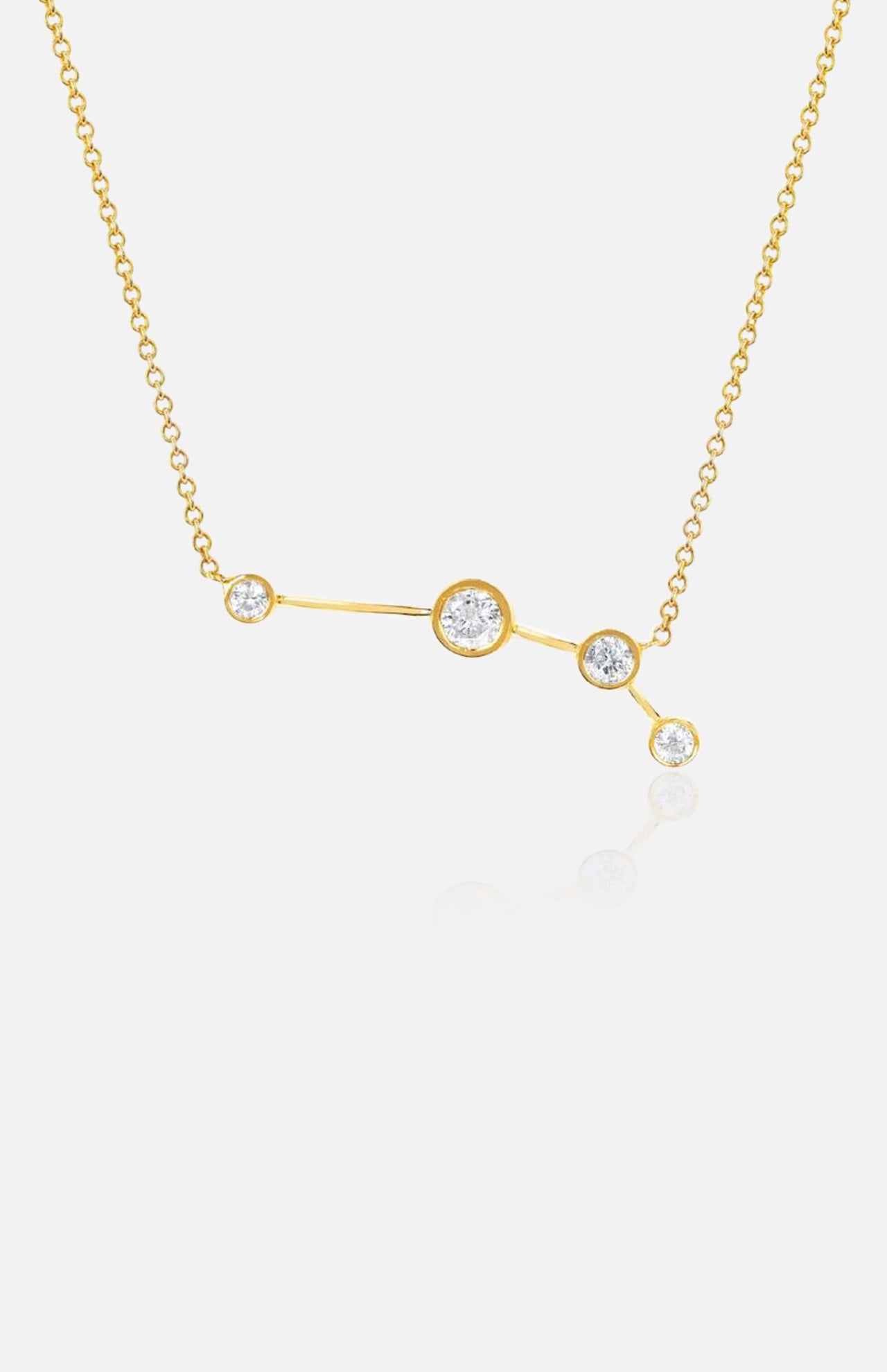 Aries Diamond Constellation Necklace (7093068791923)