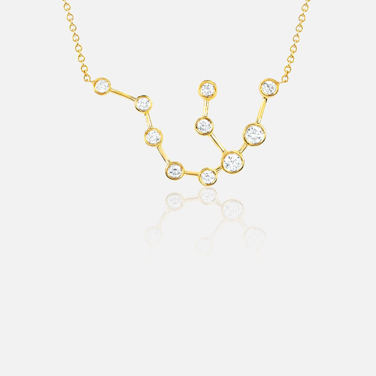 Aquarius Diamond Constellation Necklace (7310340292723)