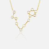 Pisces Diamond Constellation Necklace (7310340325491)