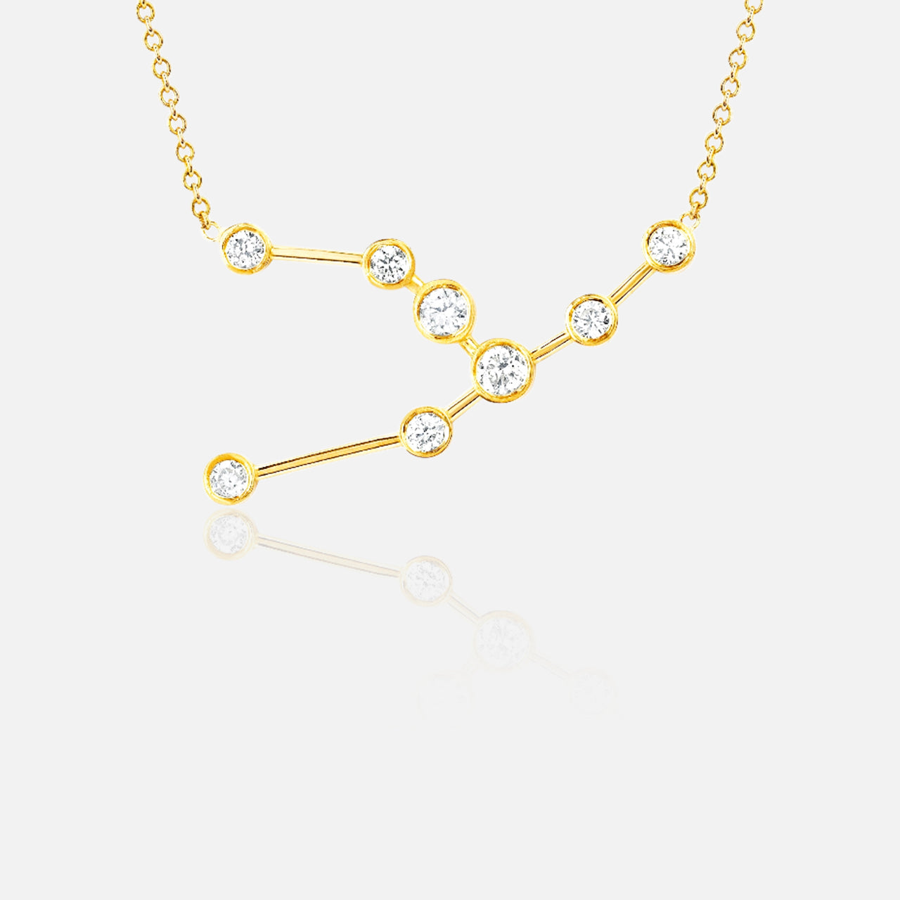 Taurus Diamond Constellation Necklace (4622652506227)
