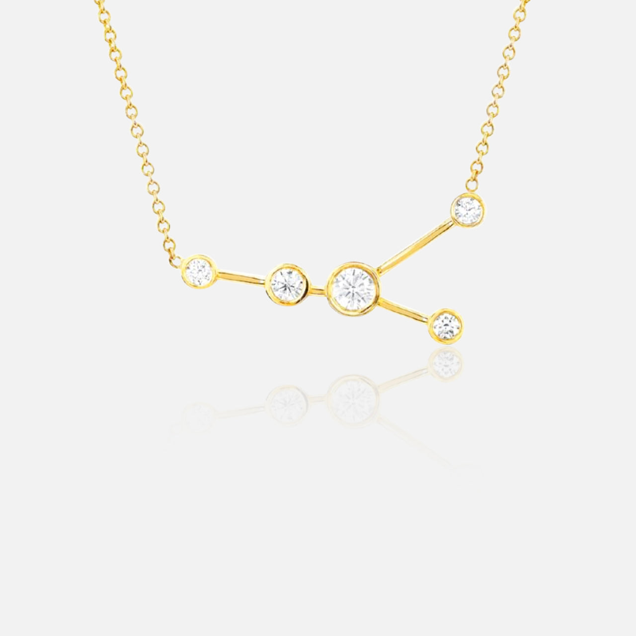 Cancer Diamond Constellation Necklace (7093068890227)