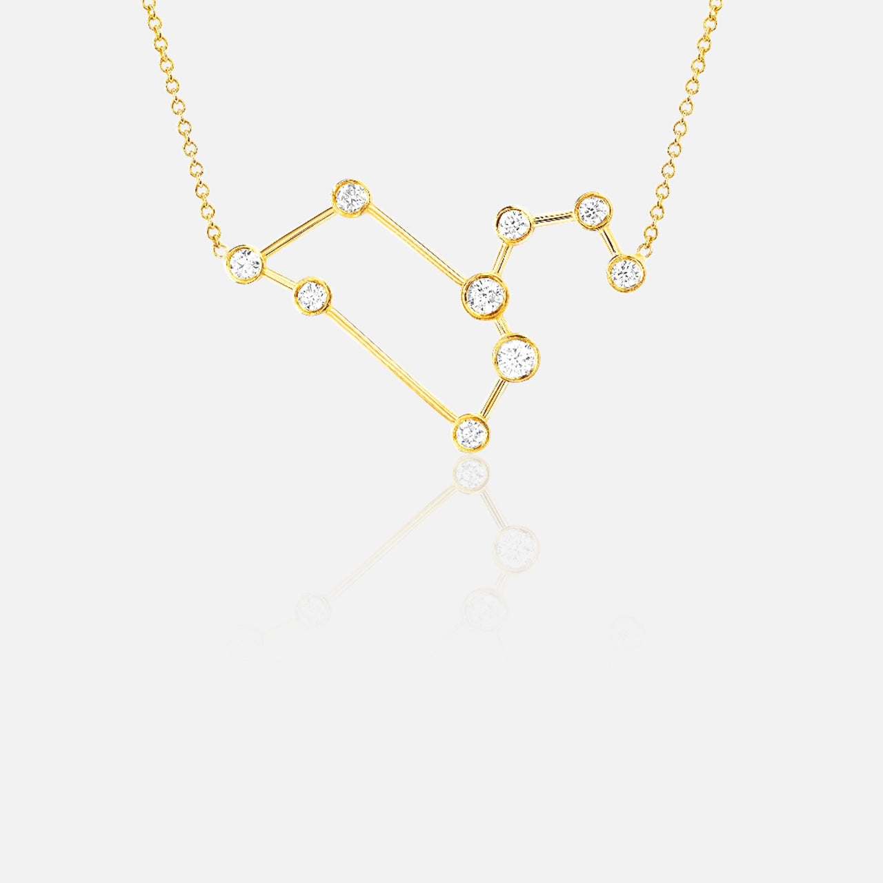 Leo Diamond Constellation Necklace (7310340096115)