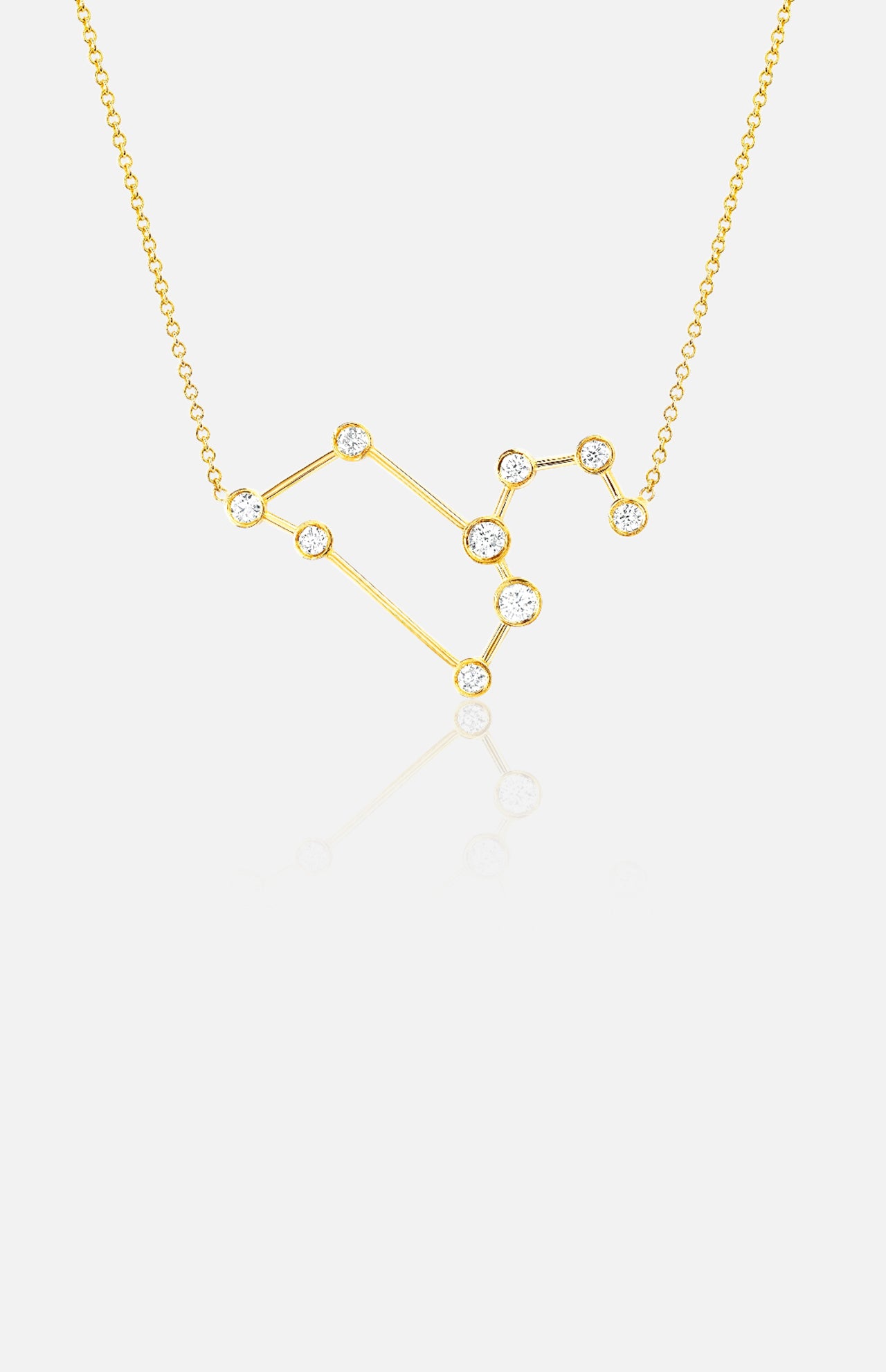Leo Diamond Constellation Necklace (7310340096115)