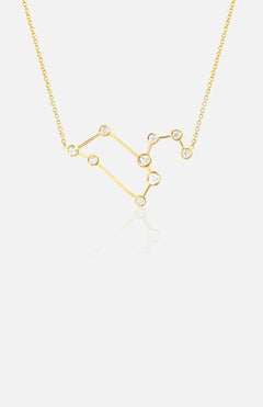LOGAN HOLLOWELLLeo Diamond Constellation NecklaceA.K. Rikk's