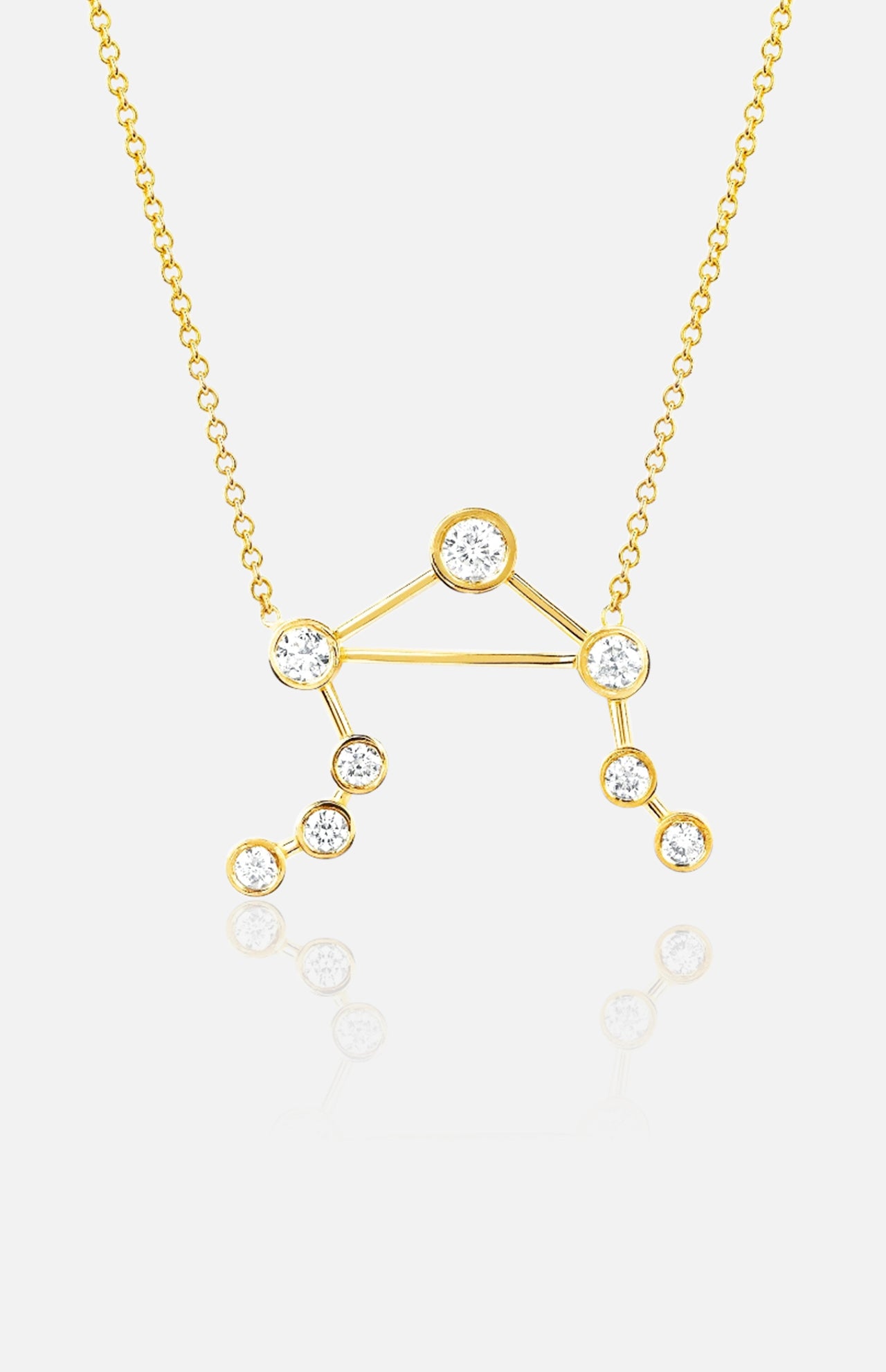 Libra Diamond Constellation Necklace (7310340128883)
