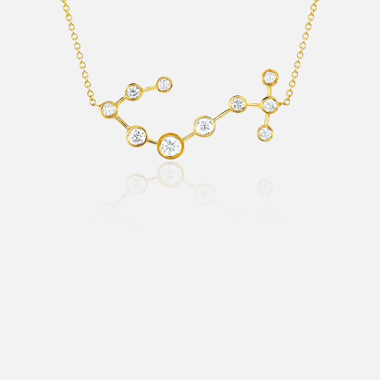 Scorpio Diamond Constellation Necklace (7093068857459)