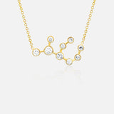 Virgo Diamond Constellation Necklace (7310340358259)