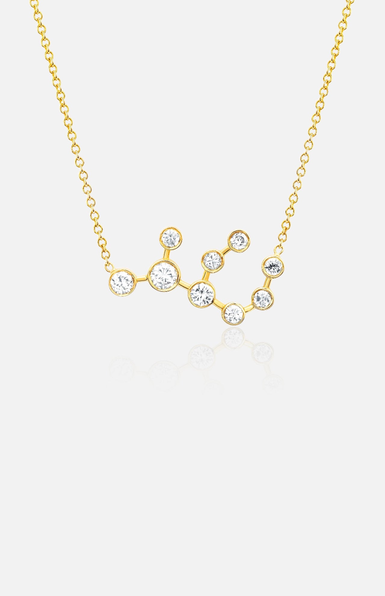 Virgo Diamond Constellation Necklace (7310340358259)