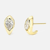 Diamond Reverse Water Drop Stuggie Earrings (14737516790123)