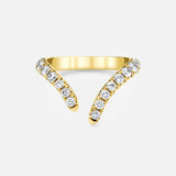 French Pavé Diamond Tusk Ring (14737516953963)