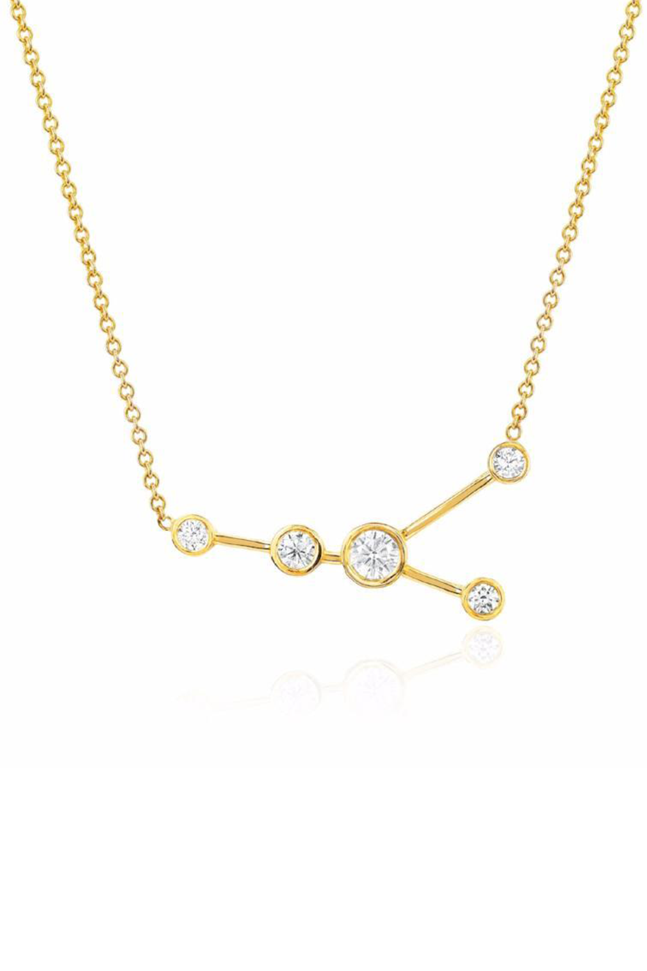 Cancer Diamond Constellation Necklace (7093068890227)