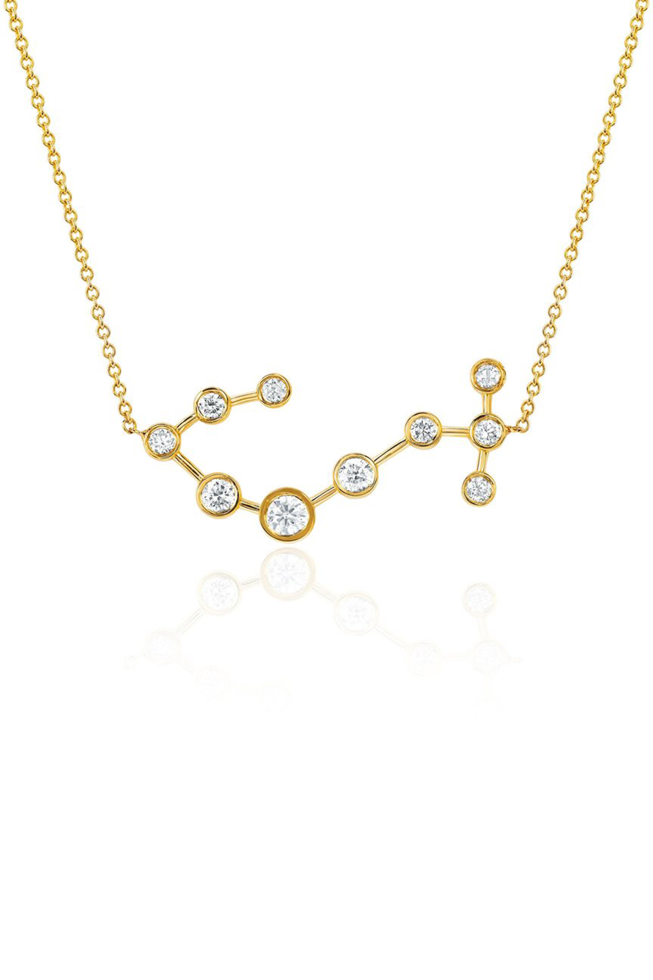 Scorpio Diamond Constellation Necklace (7093068857459)