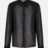 Lune Sheer Sparkle Stripe Blouse