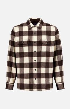 RALPH LAUREN PURPLE LABELLux Merino Wool Buffalo Check Sport ShirtA.K. Rikk's