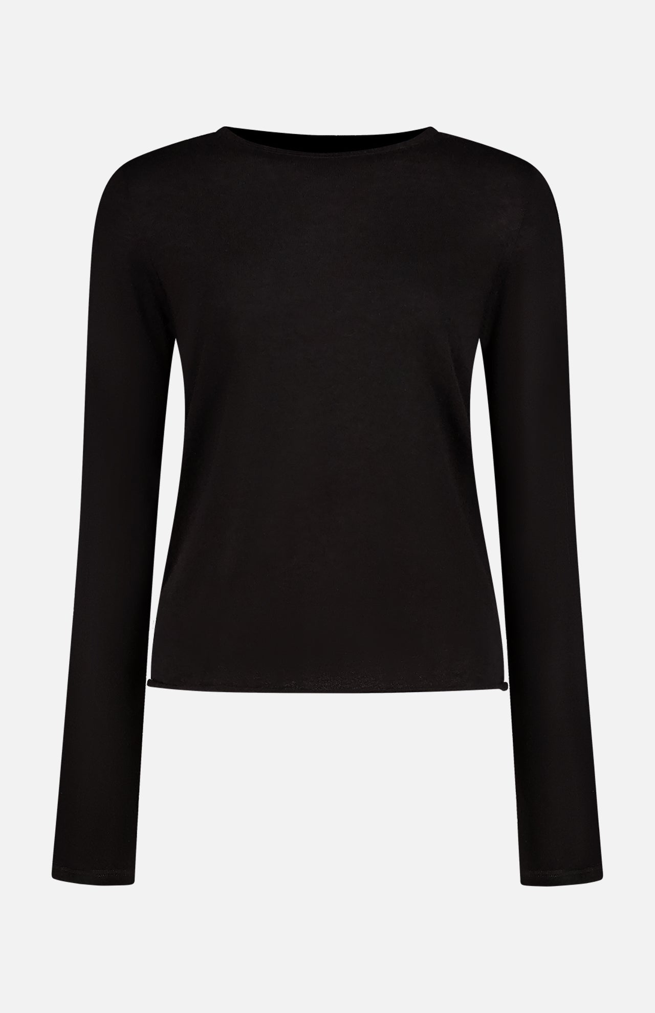 Cashmere Long Sleeve Crewneck T-Shirt (7200336085107)