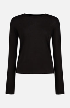Cashmere Long Sleeve Crewneck T-Shirt (7200336085107)