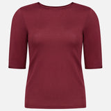 Cotton Cashmere Elbow Sleeve Crewneck Sweater (7700190363763)