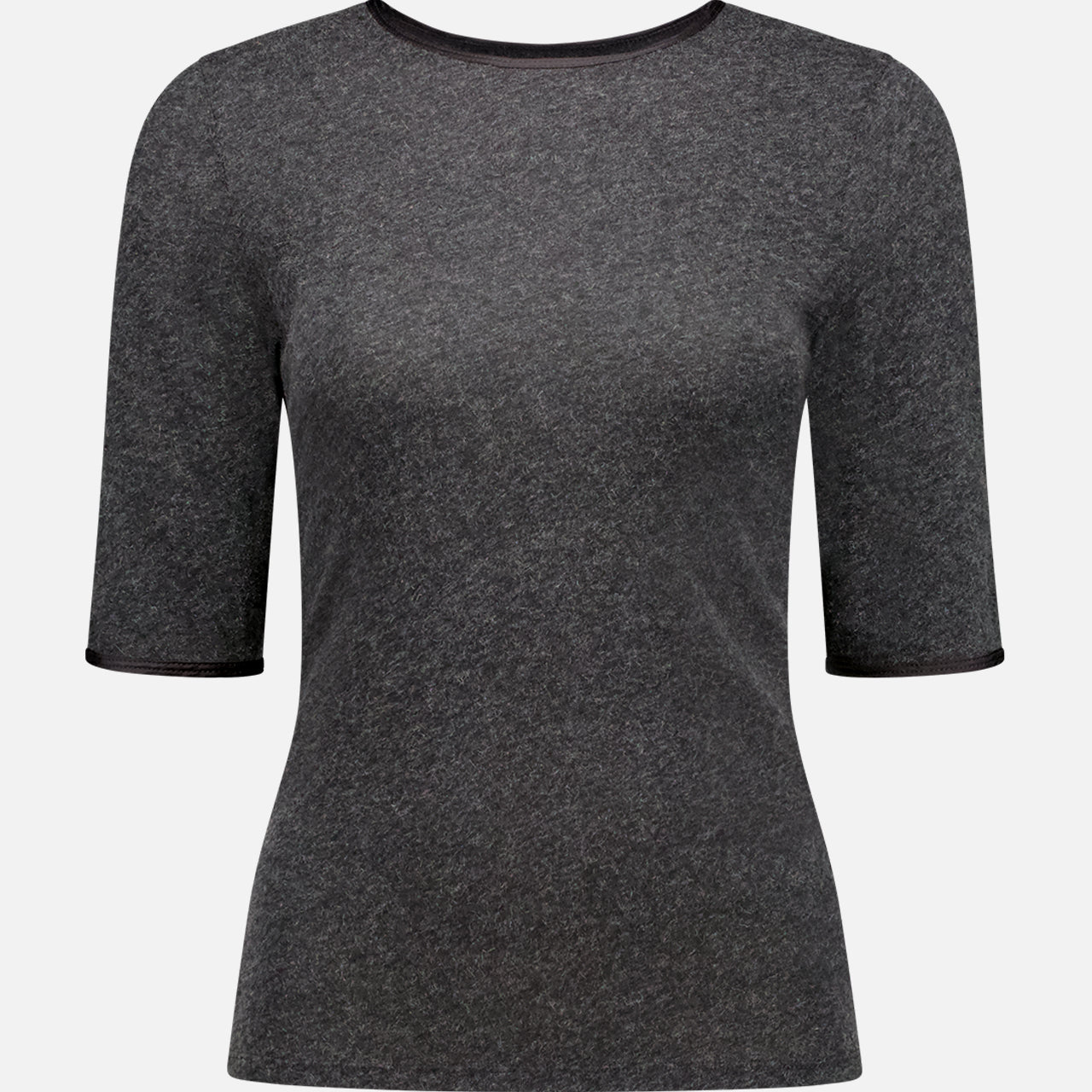 Cotton Cashmere Elbow Sleeve Crewneck T-shirt (7700190298227)