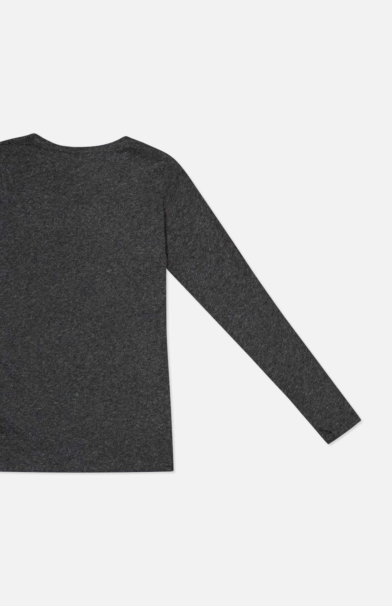 Cotton Cashmere Long Sleeve Crewneck T-shirt