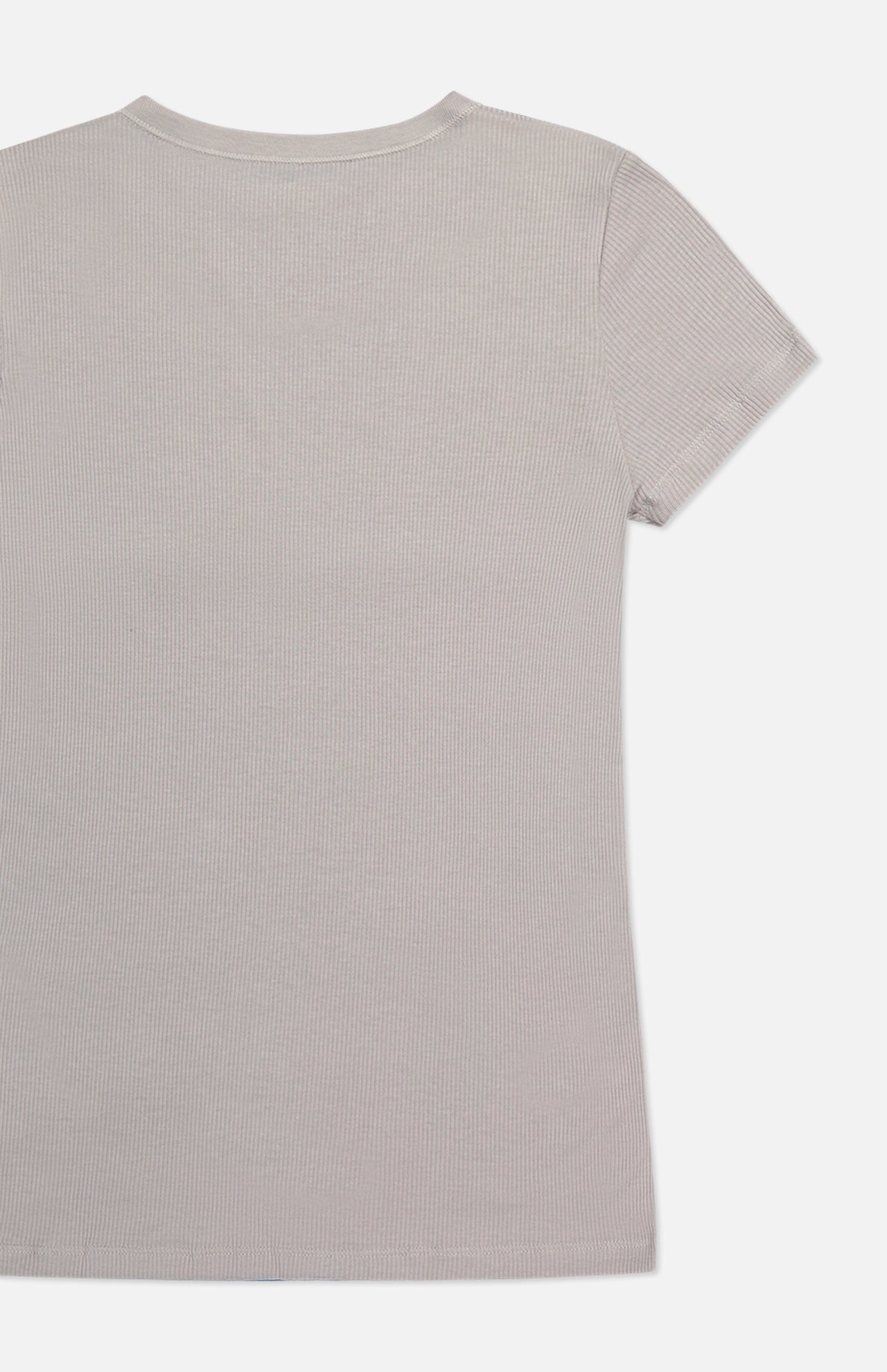 Lyocell Cotton Baby Rib Short Sleeve Crewneck