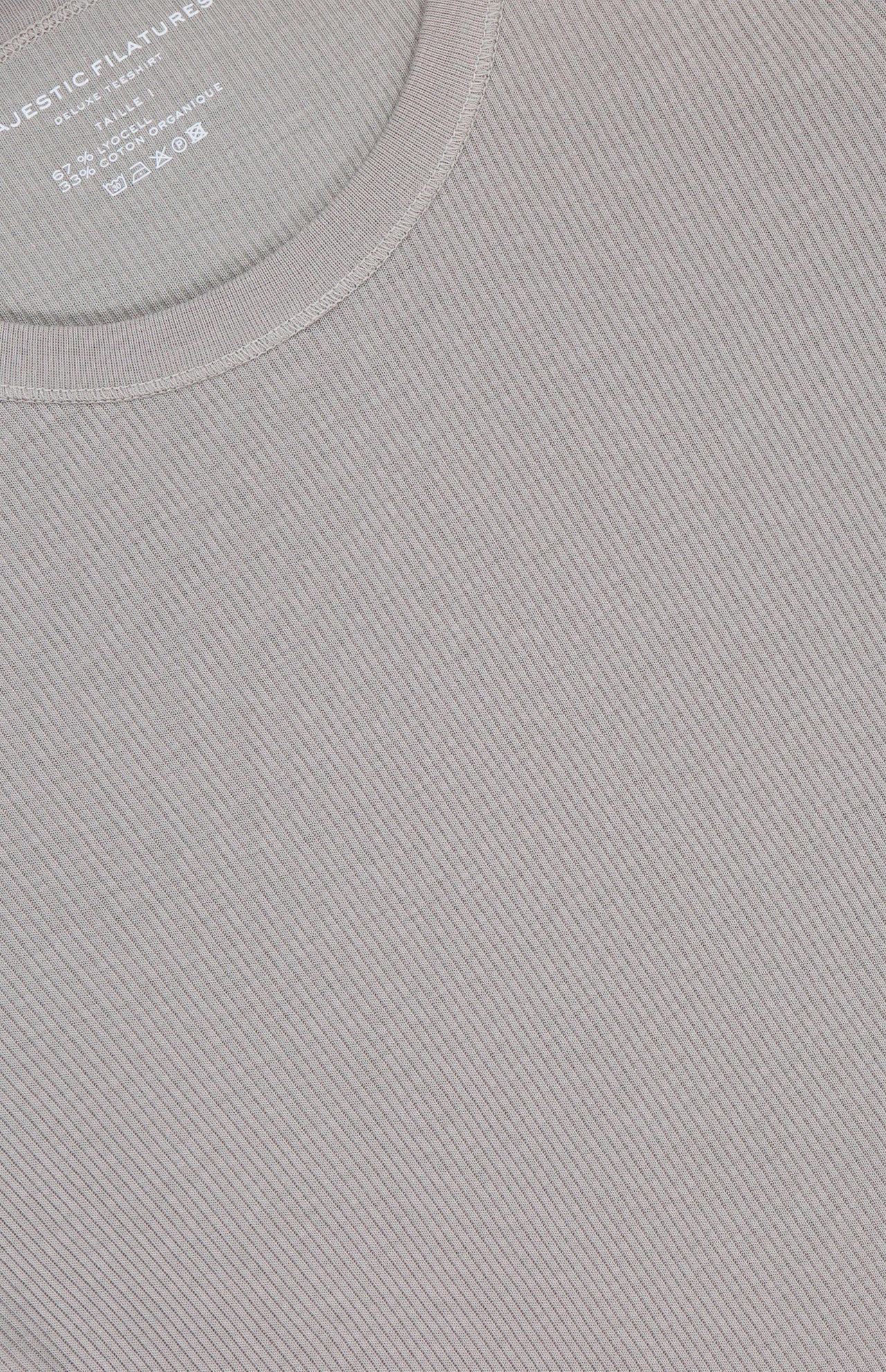 Lyocell Cotton Baby Rib Short Sleeve Crewneck