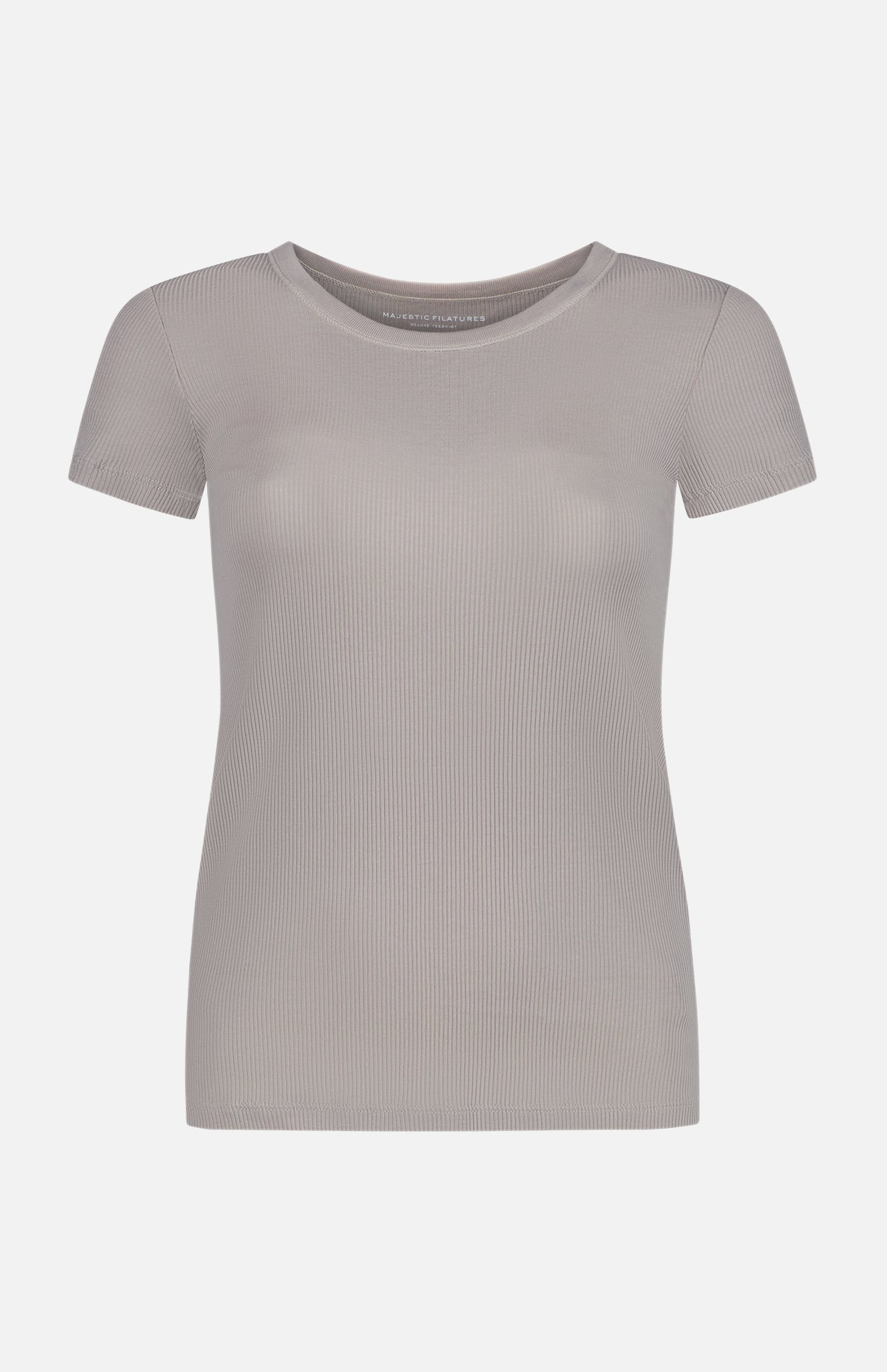Lyocell Cotton Baby Rib Short Sleeve Crewneck