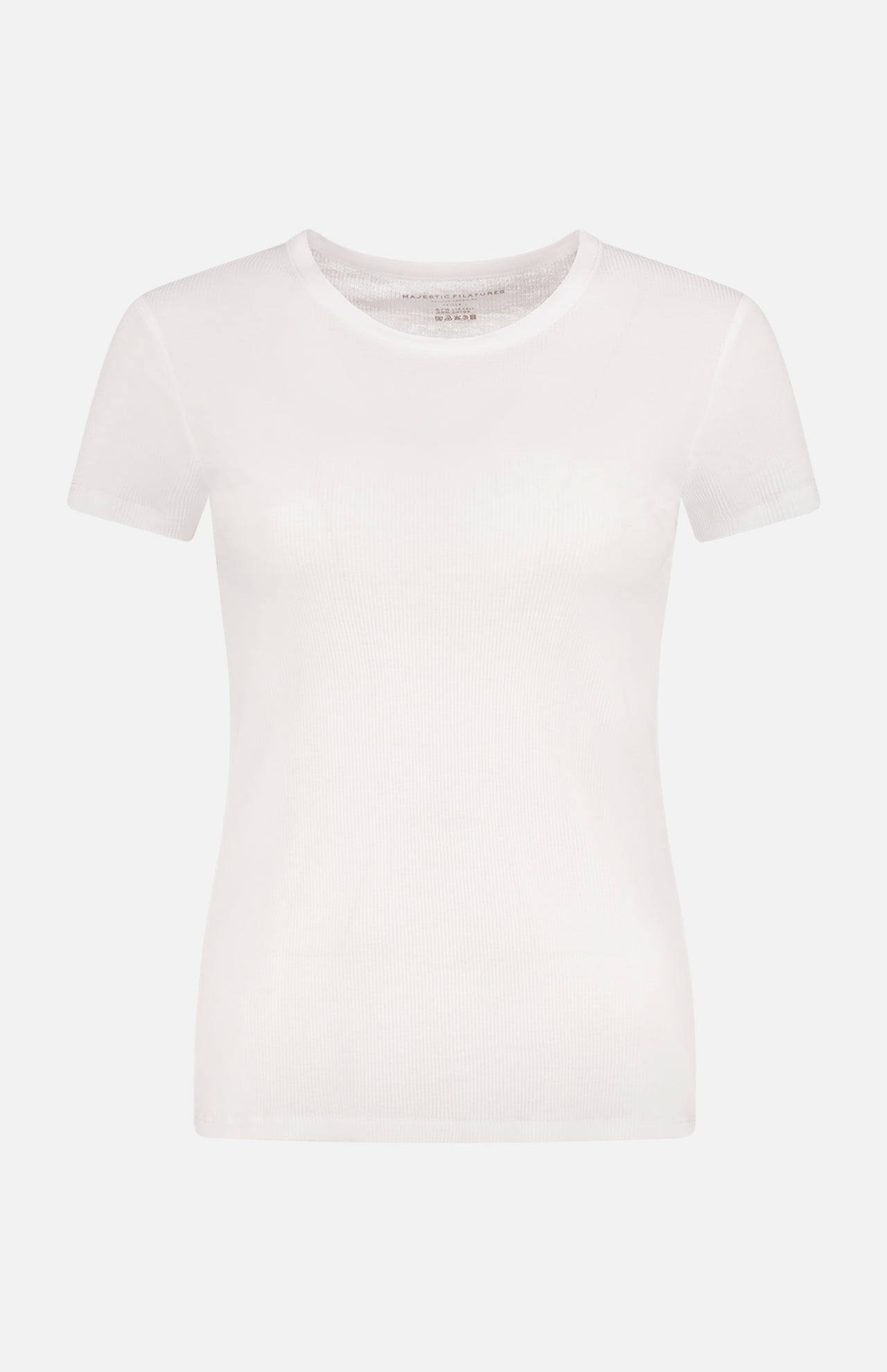 Lyocell Cotton Baby Rib Short Sleeve Crewneck (7200336117875)