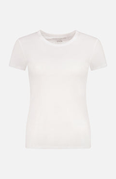 Lyocell Cotton Baby Rib Short Sleeve Crewneck (7200336117875)