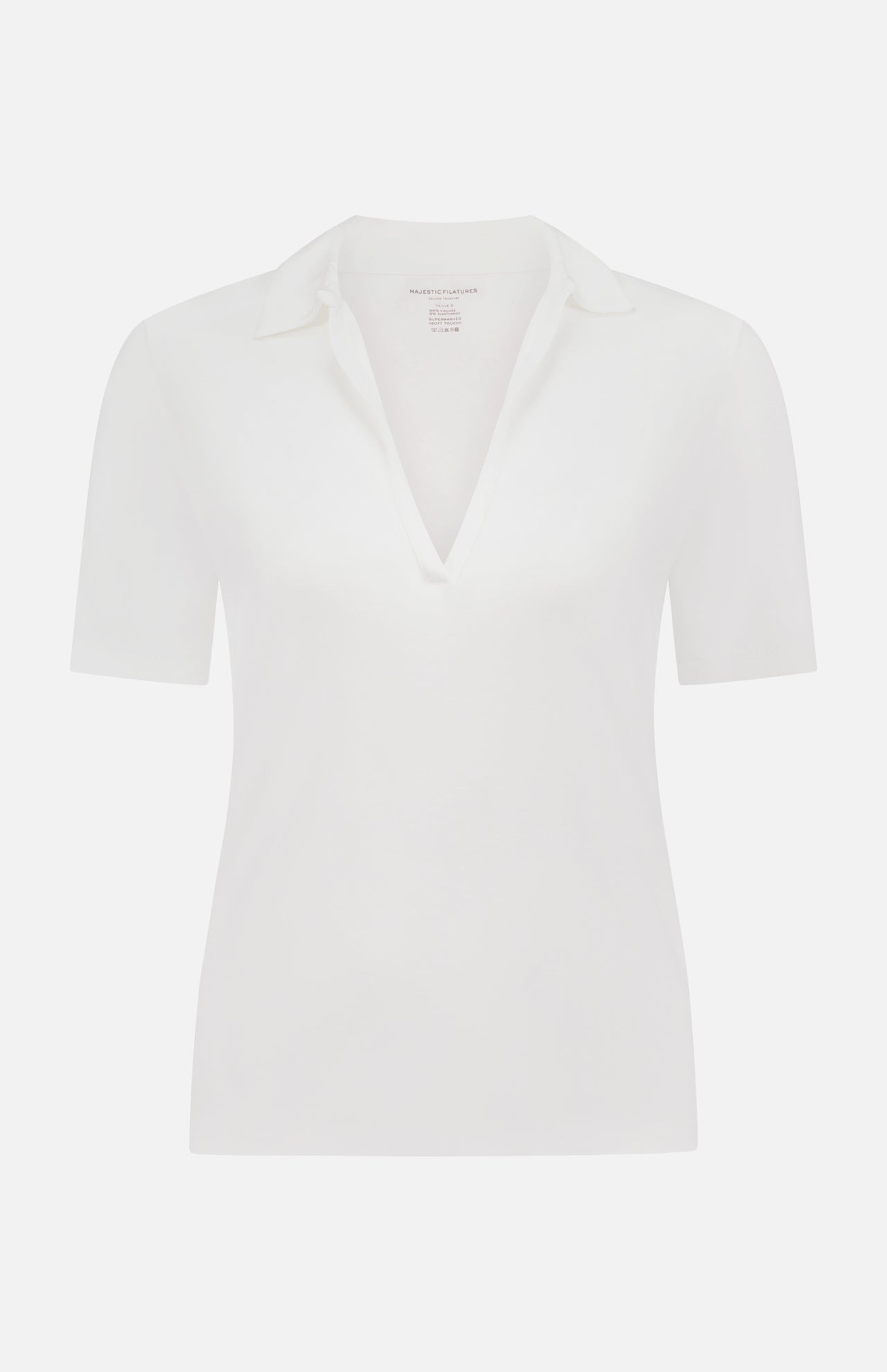 Soft Touch S/S V-Neck Polo (14669119816043)