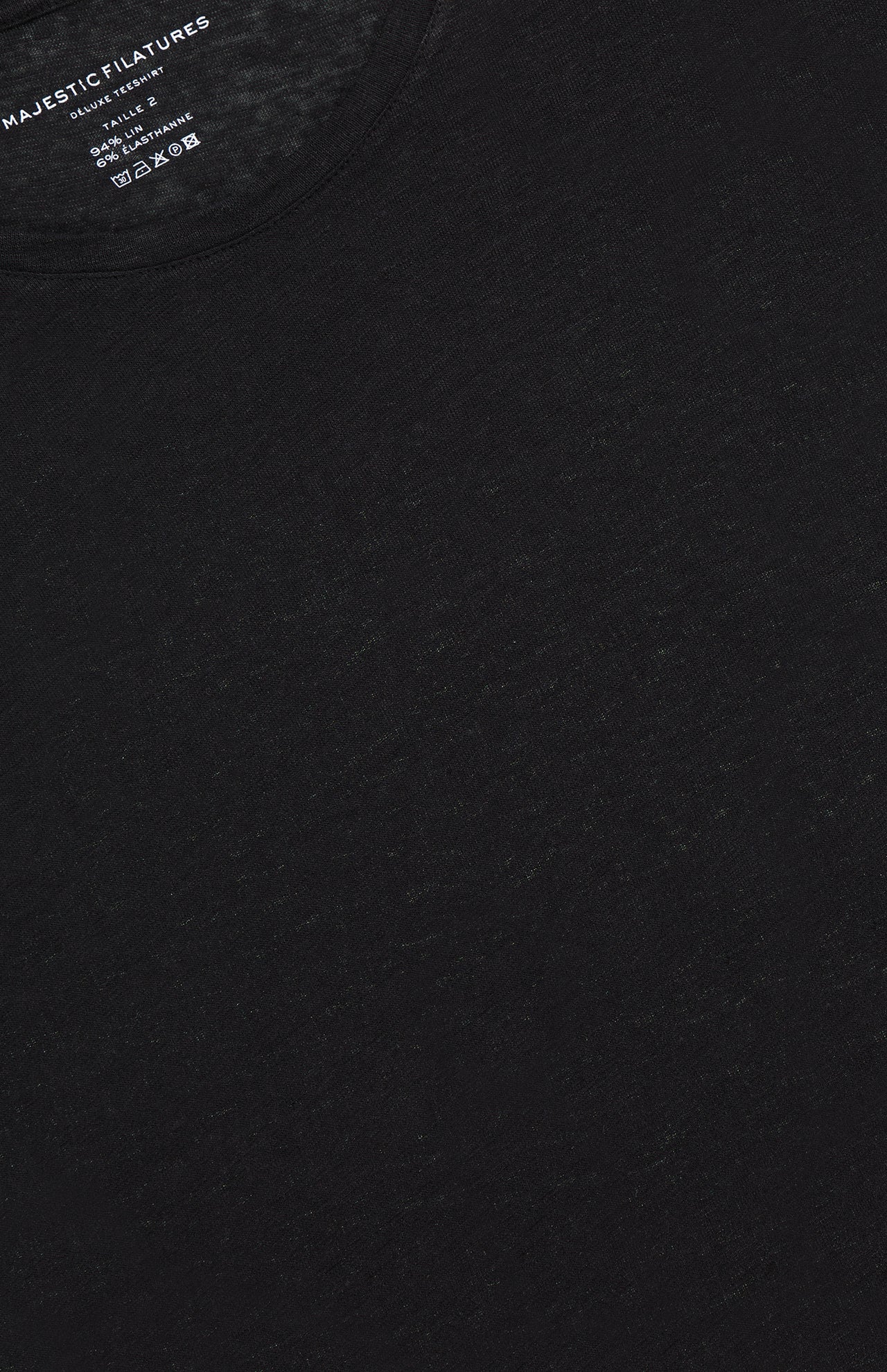 Stretch Linen Short Sleeve Crewneck T-Shirt (7200336183411)