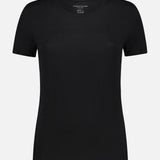 Stretch Linen Short Sleeve Crewneck T-Shirt (7200336183411)