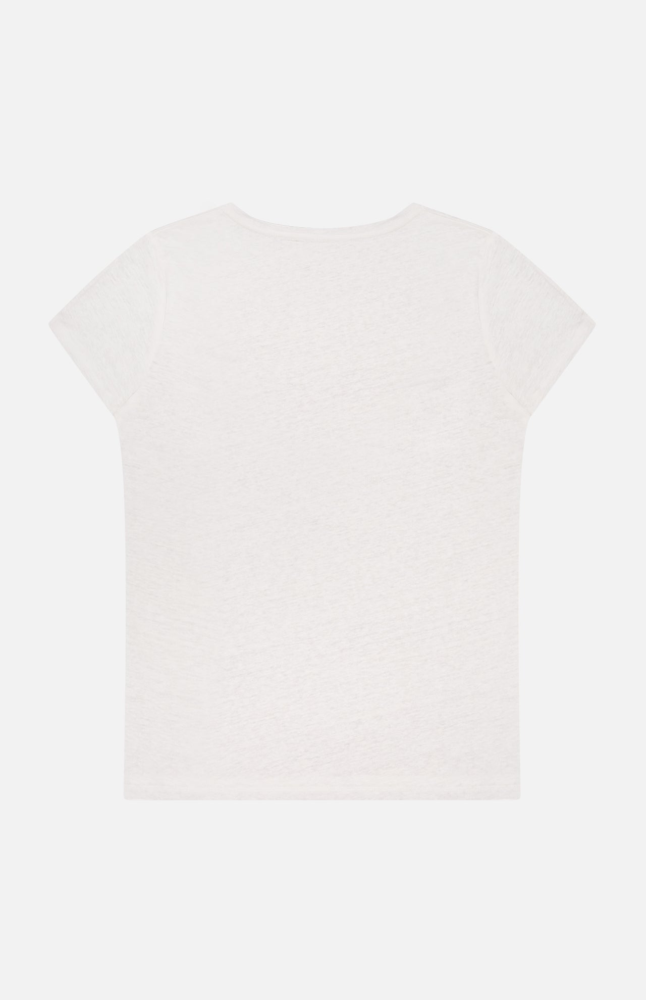 Stretch Linen Short Sleeve V-Neck T-Shirt (7200336216179)