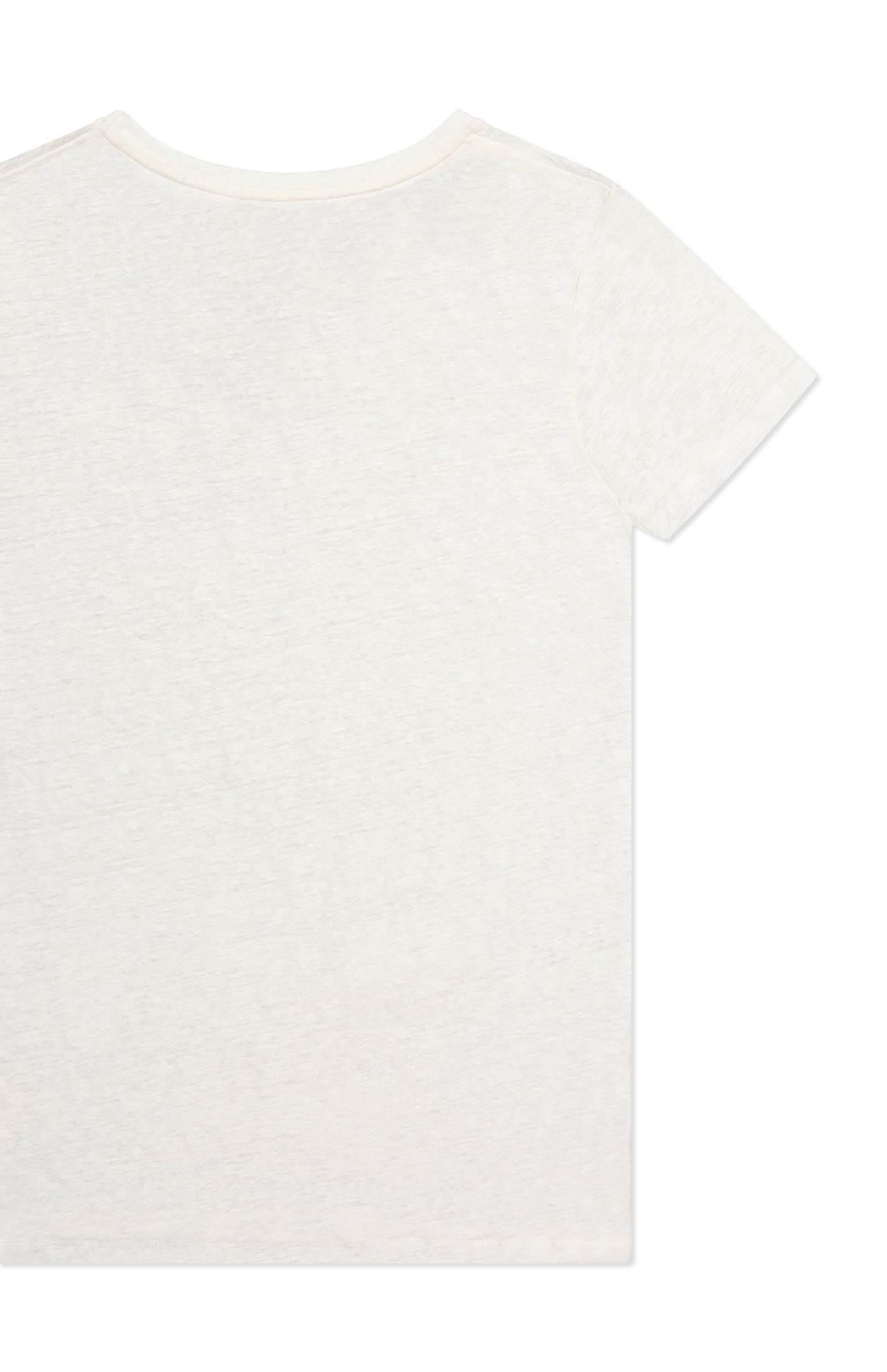 Stretch Linen Short Sleeve V-Neck T-Shirt (7200336216179)