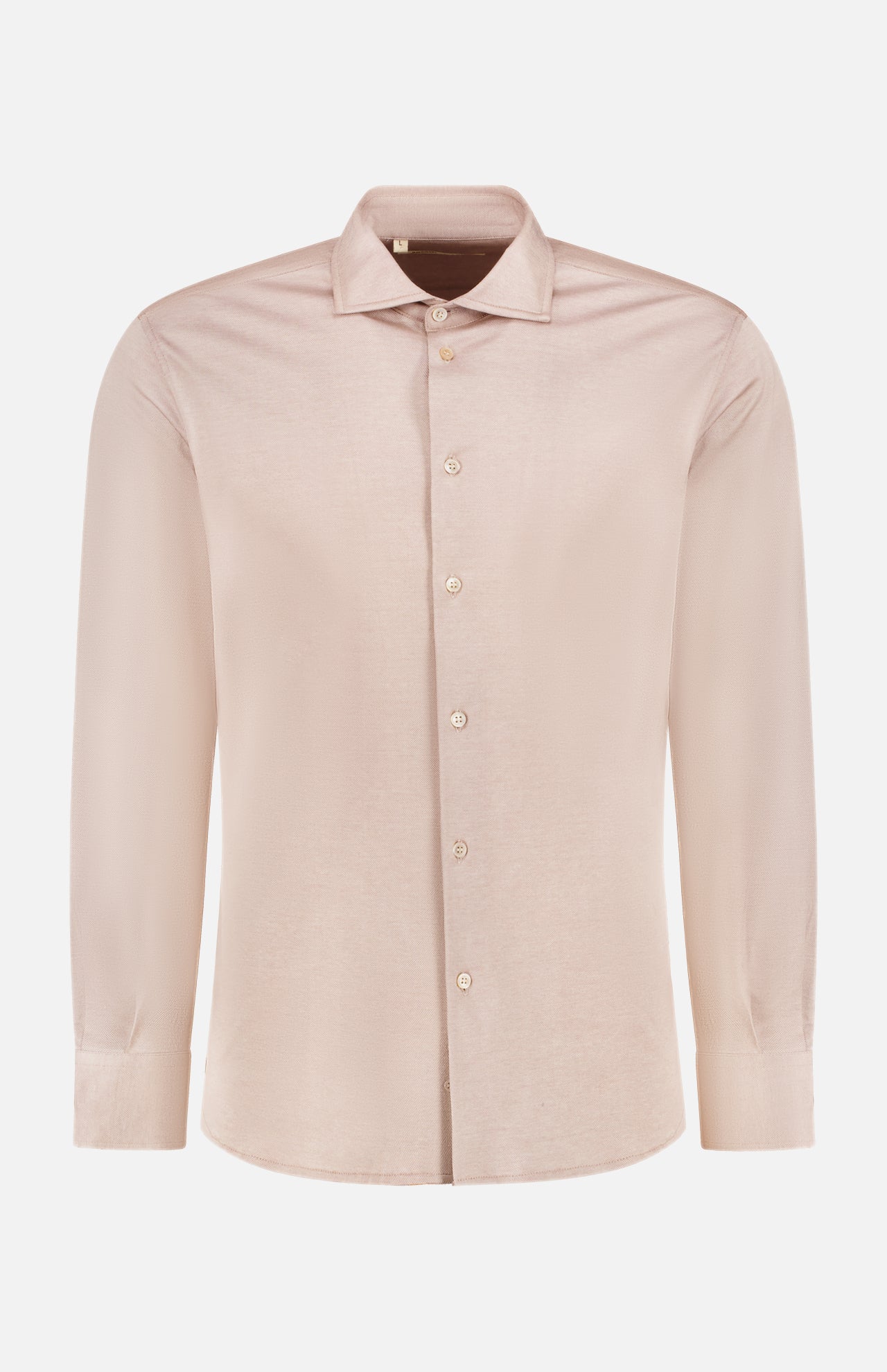 Spread Collar Jersey Shirt (14622000677227)
