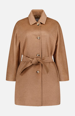 Belted Filato Camel Coat (14721465090411)