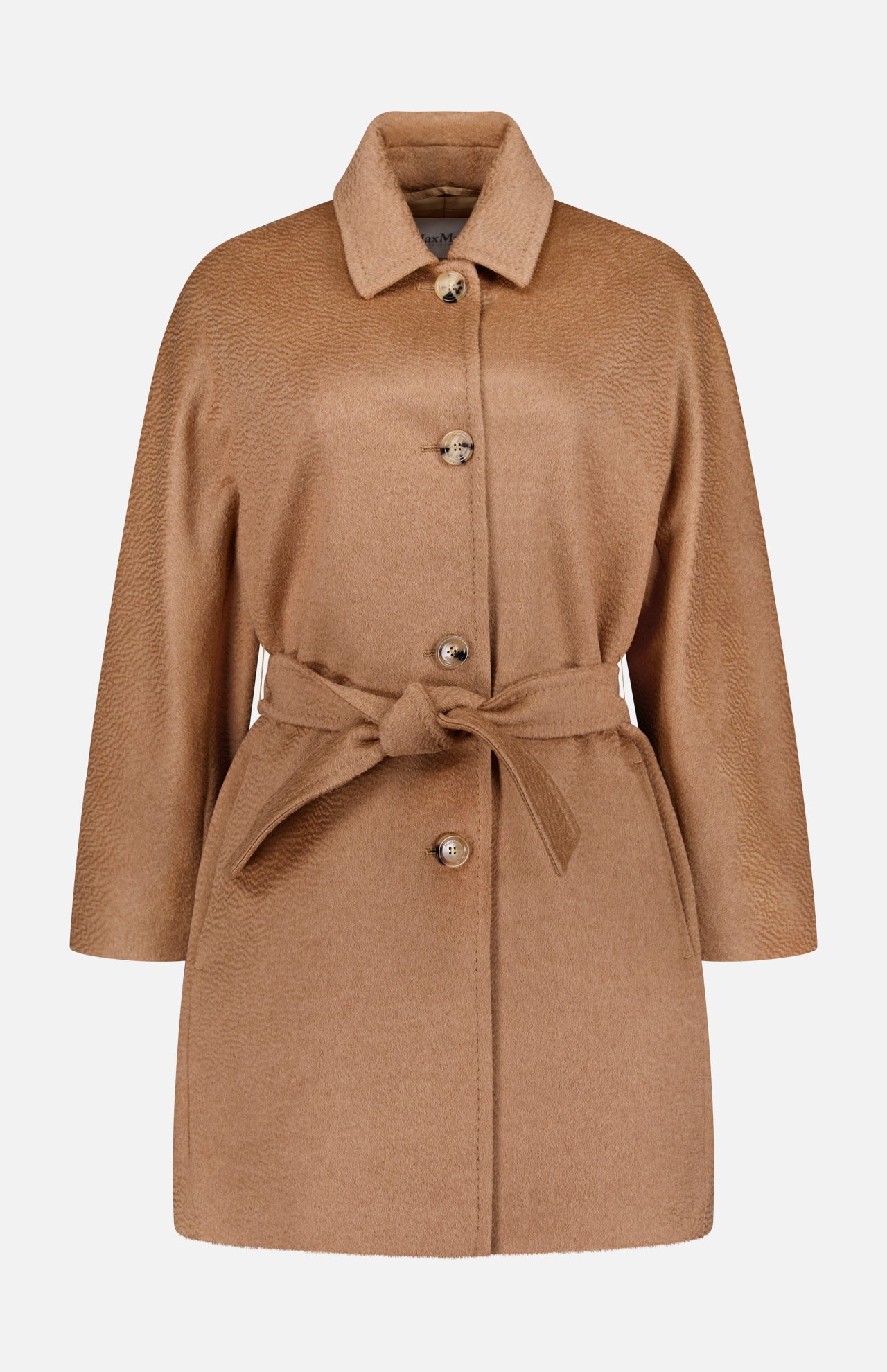 Belted Filato Camel Coat (14721465090411)