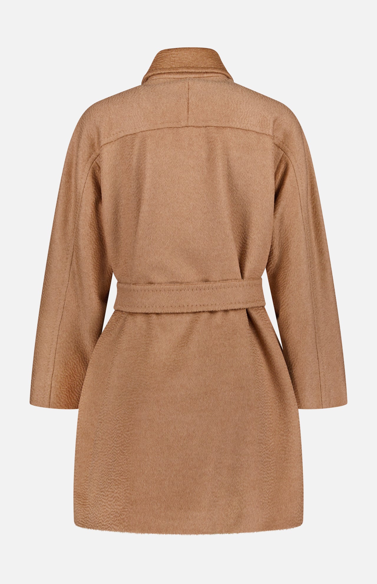 Belted Filato Camel Coat (14721465090411)