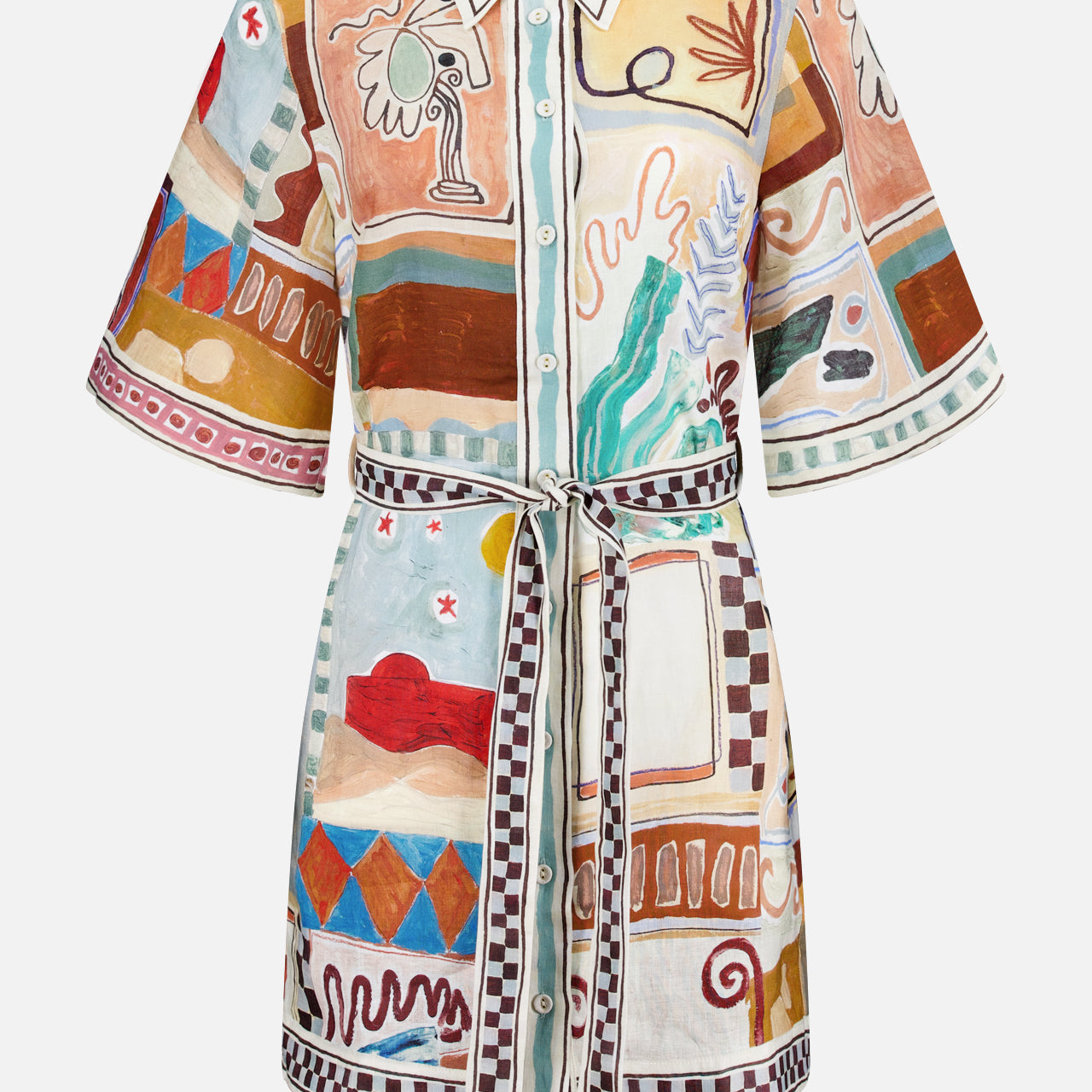 ALEMAISMichelle Linen Mini DressA.K. Rikk's