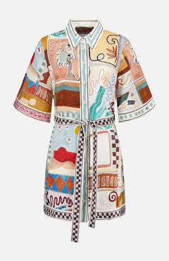 ALEMAISMichelle Linen Mini DressA.K. Rikk's