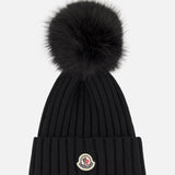 Faux Fur Pom Pom Beanie (14703903932779)