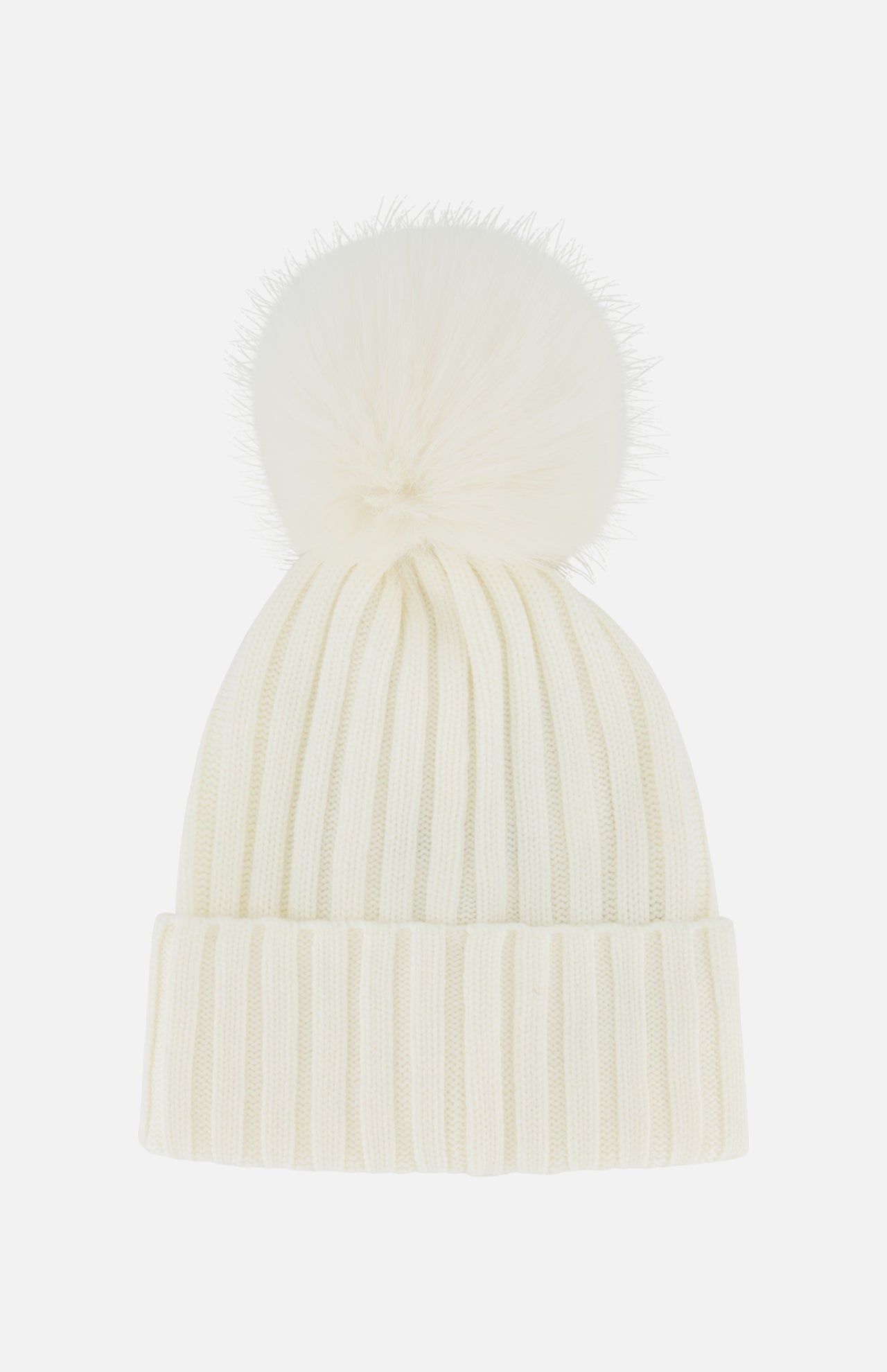 Faux Fur Pom Pom Beanie (14703903900011)