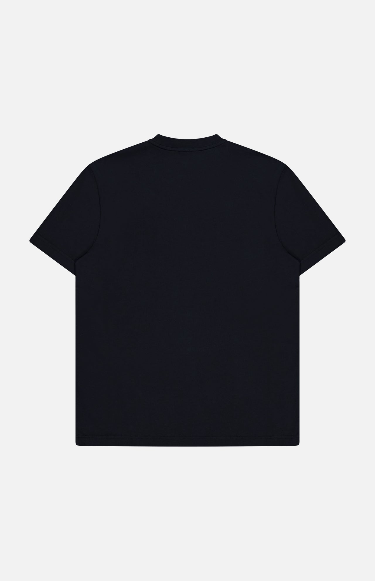 The MONCLER Anchor Graphic Short Sleeve T-shirt in black is shown from the back against a white background.