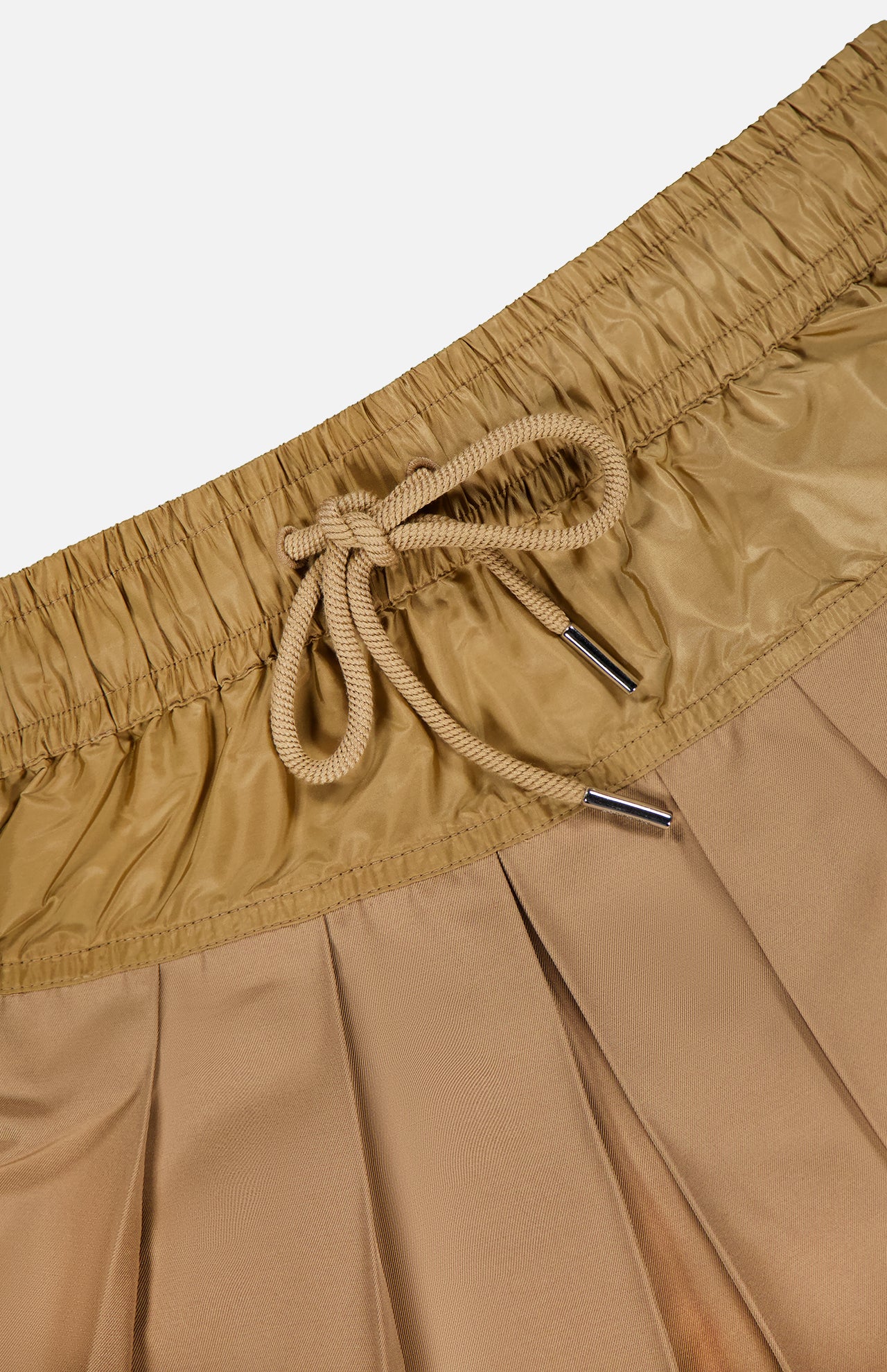 Pleated Drawstring Waist Skirt (14696063500651)