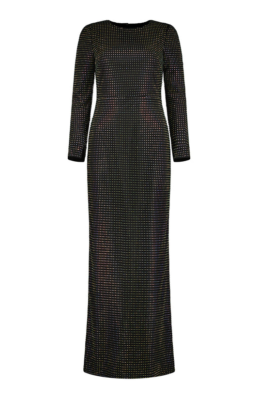 Lorelei Crystal Net Long Dress (7162953597043)
